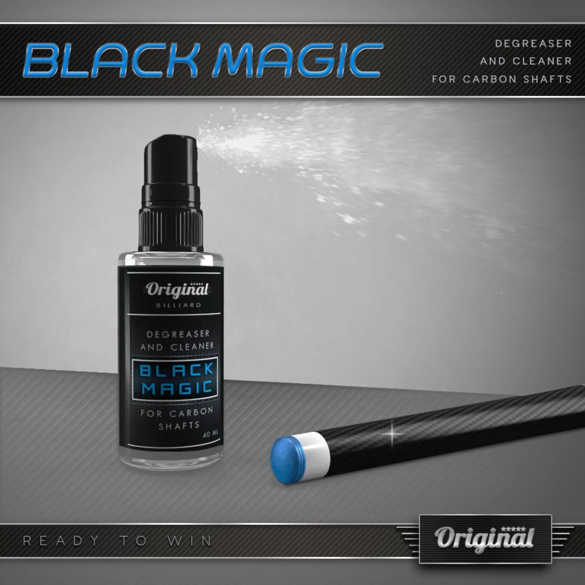 Produto de limpeza para varas de carbono Black Magic Produto de limpeza para varas de carbono Black Magic